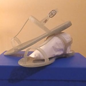 Stuart Weitzman,NWB!, diamond silver,jelly,shoes.Sz.8